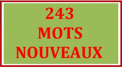 243 MOTS USUELS VALIDÉS (accompagnés des variantes lexicales des 6 îles) - 26/03/2023